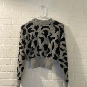 NEW NEVER WORN GOOD LUCK GEM cropped sweater size small